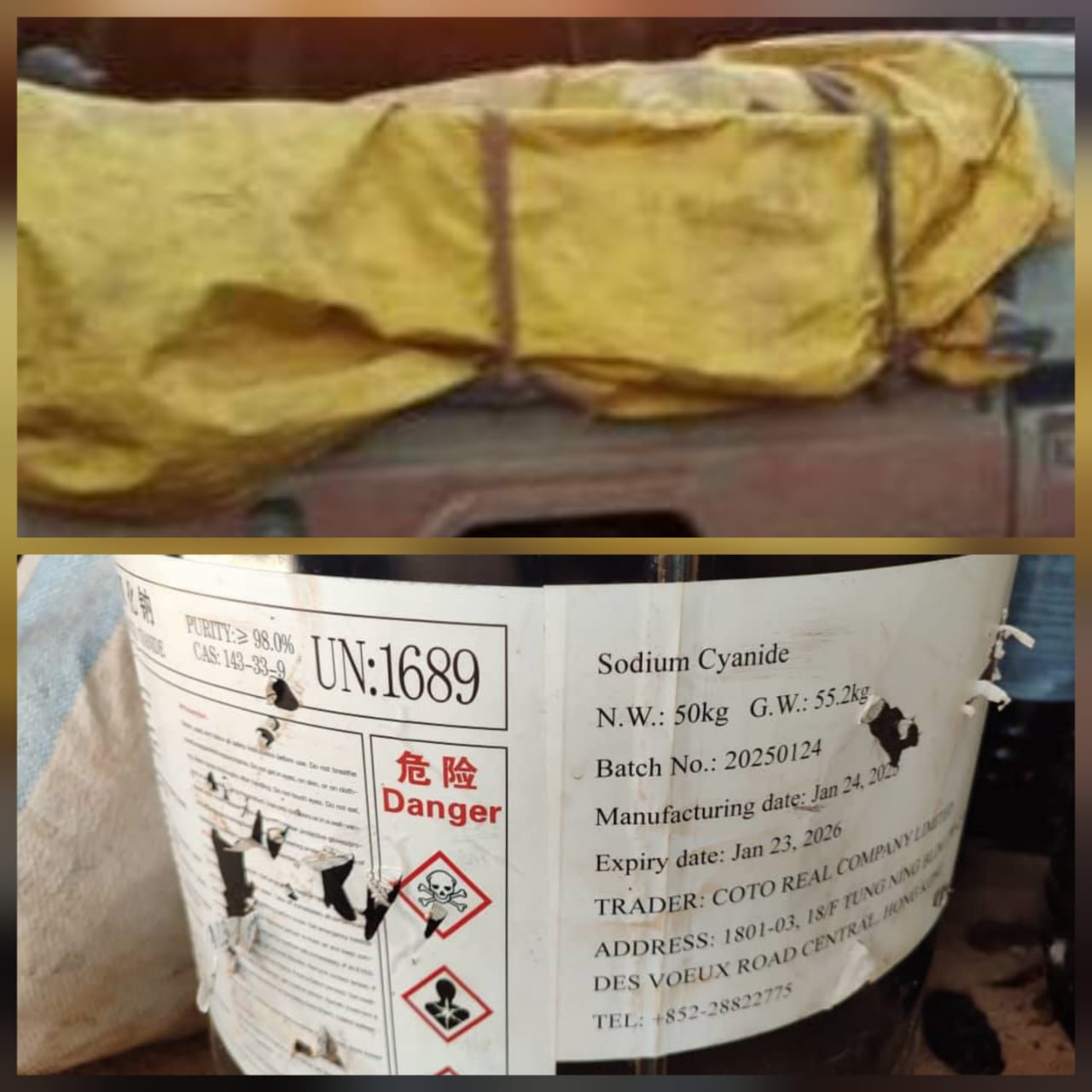  Coup dur pour le trafic de cyanure : la police de Sadiola déjoue un plan risqué !